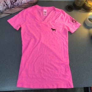Neon Pink & Black PINK Tee